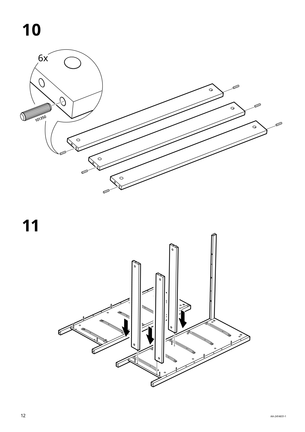 Assembly instructions for IKEA Koppang 5 drawer chest white | Page 12 - IKEA KOPPANG 5-drawer chest 905.841.68