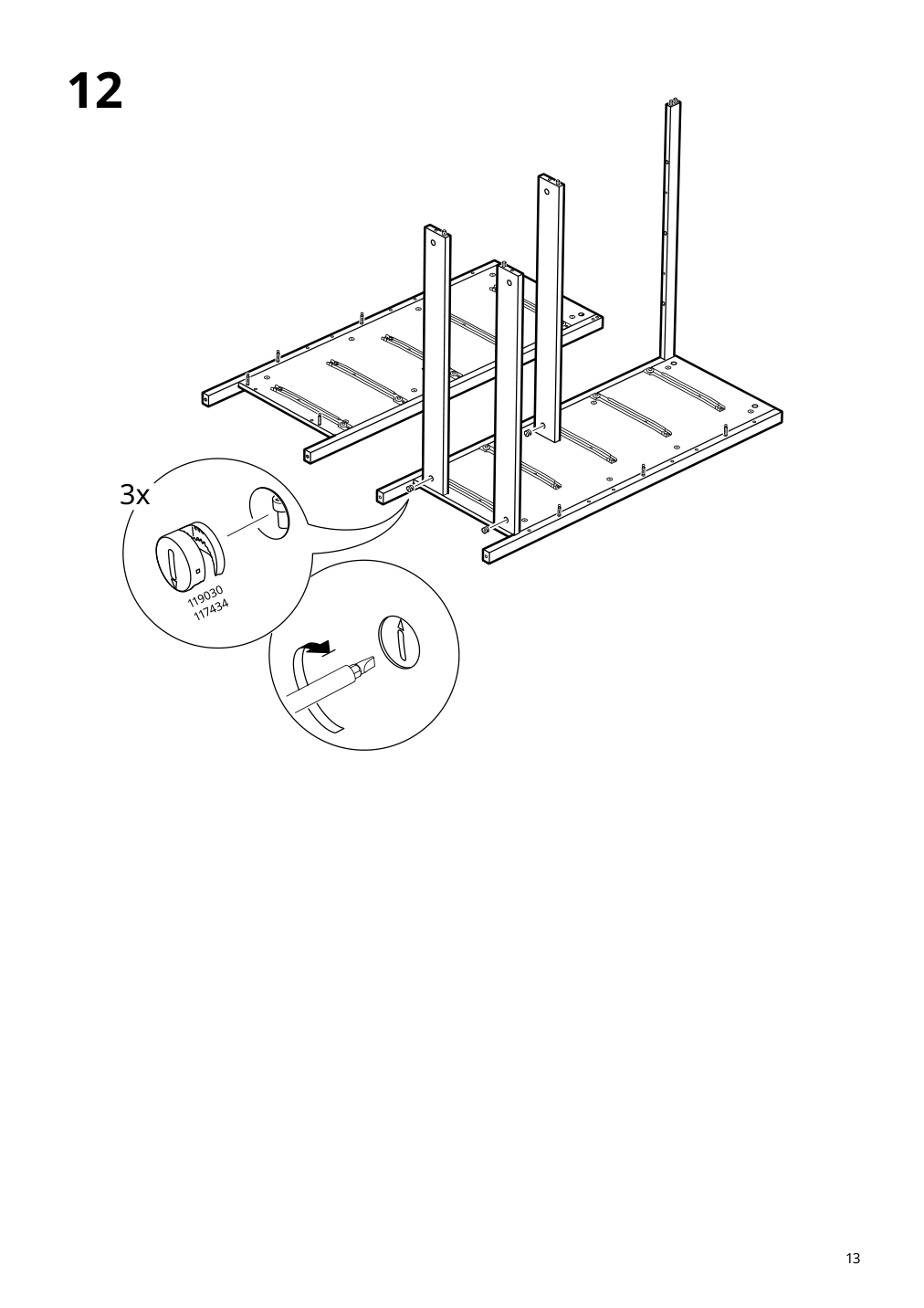 Assembly instructions for IKEA Koppang 5 drawer chest white | Page 13 - IKEA KOPPANG 5-drawer chest 905.841.68