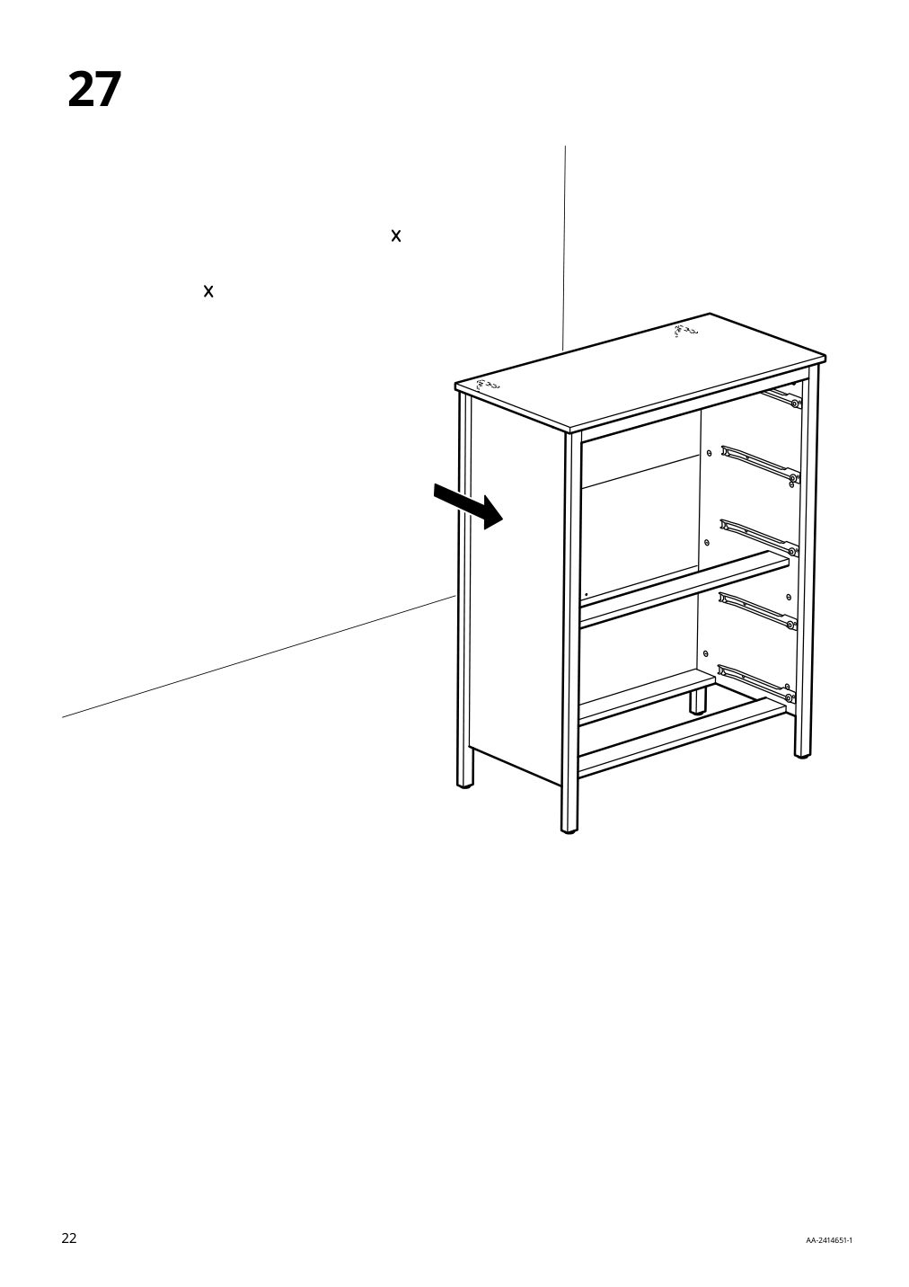 Assembly instructions for IKEA Koppang 5 drawer chest white | Page 22 - IKEA KOPPANG 5-drawer chest 905.841.68