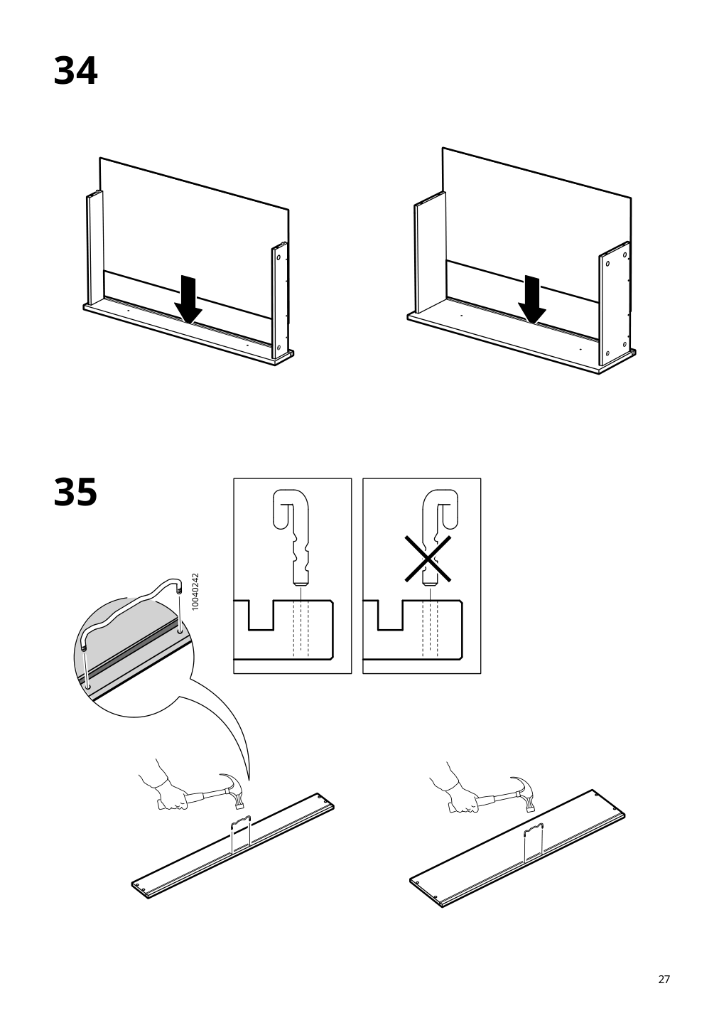 Assembly instructions for IKEA Koppang 5 drawer chest white | Page 27 - IKEA KOPPANG 5-drawer chest 905.841.68