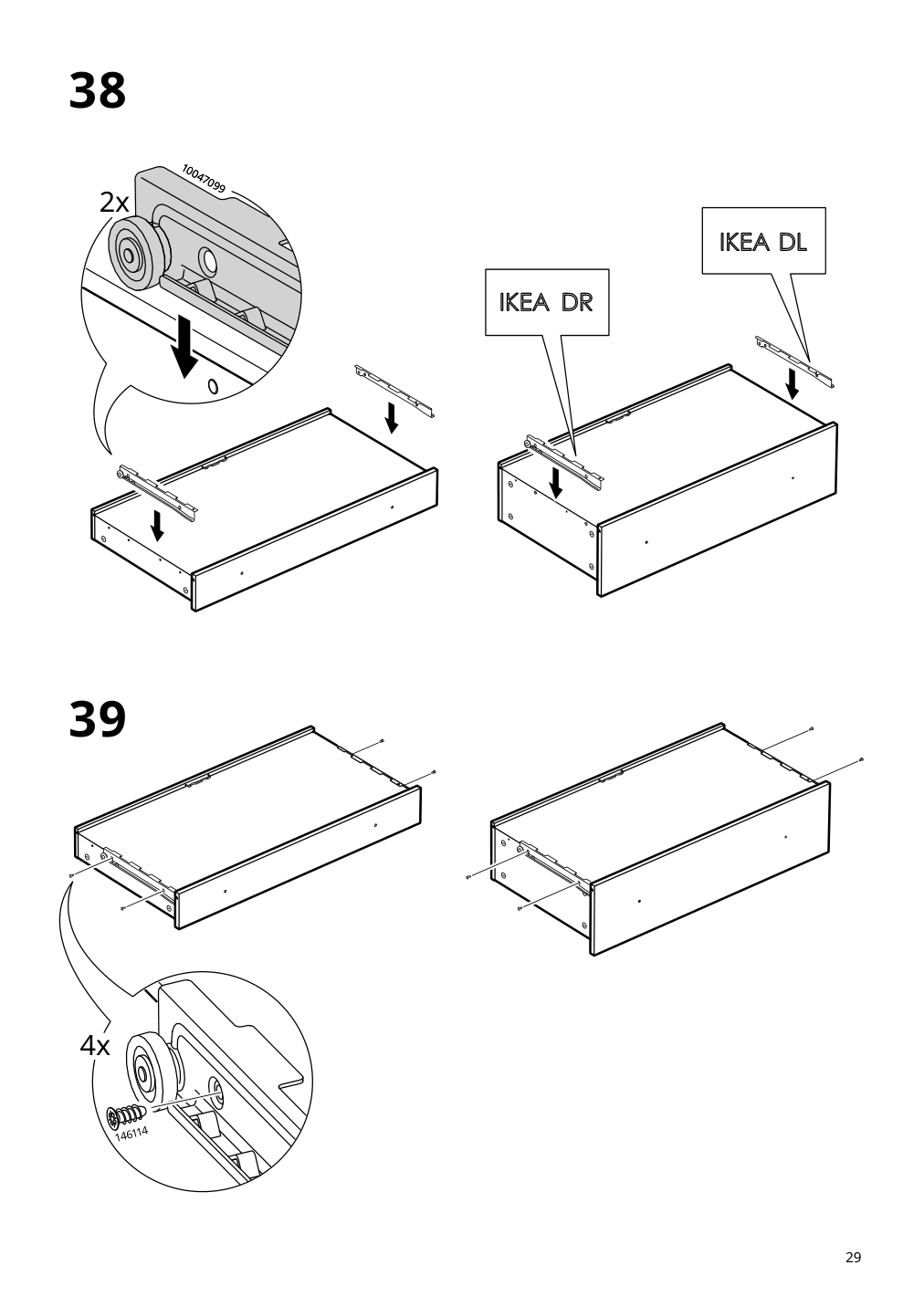 Assembly instructions for IKEA Koppang 5 drawer chest white | Page 29 - IKEA KOPPANG 5-drawer chest 905.841.68