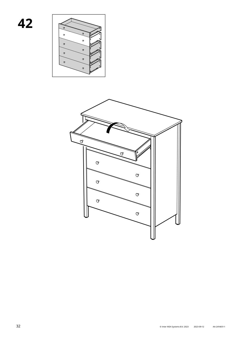 Assembly instructions for IKEA Koppang 5 drawer chest white | Page 32 - IKEA KOPPANG 5-drawer chest 905.841.68