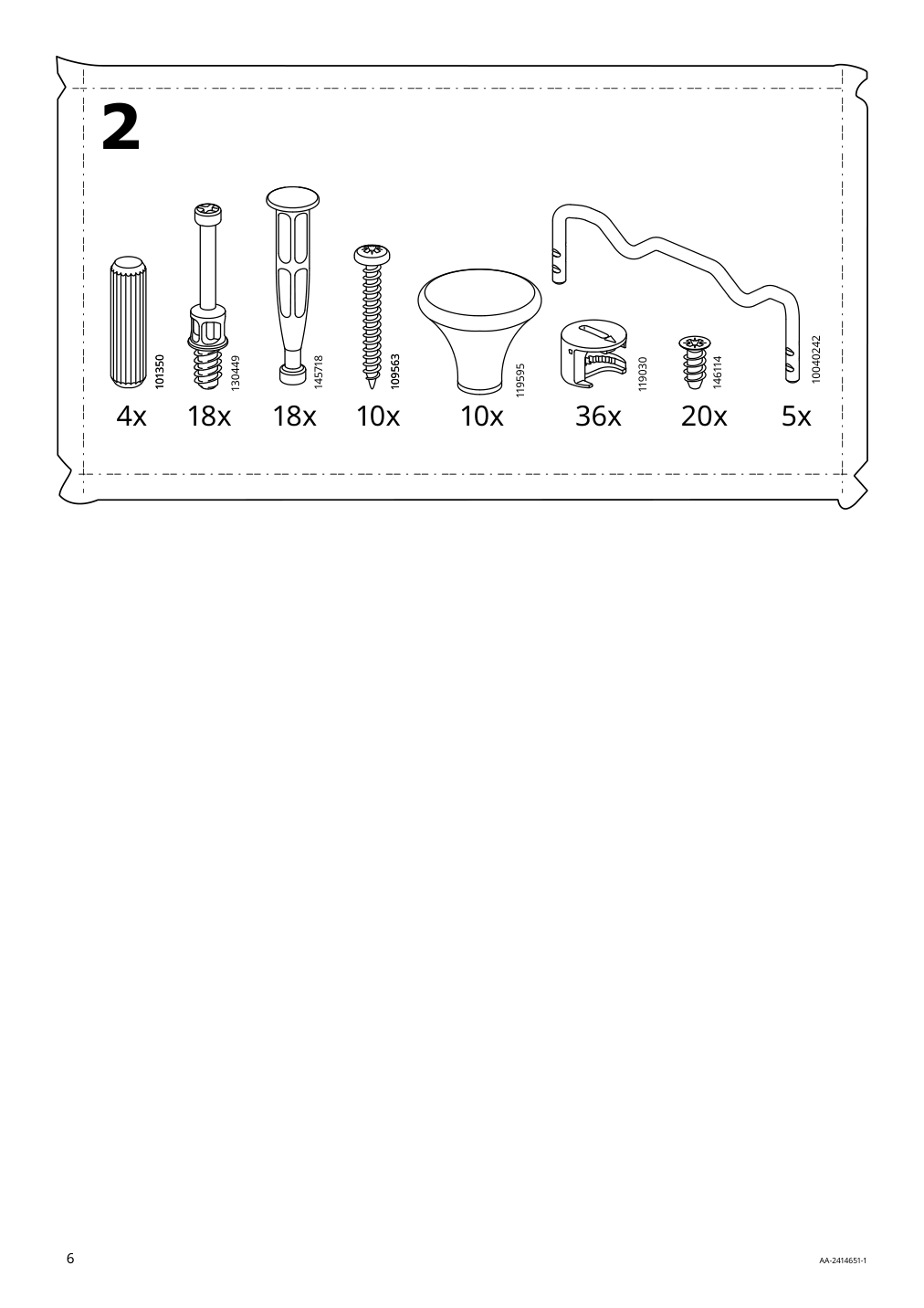 Assembly instructions for IKEA Koppang 5 drawer chest white | Page 6 - IKEA KOPPANG 5-drawer chest 905.841.68