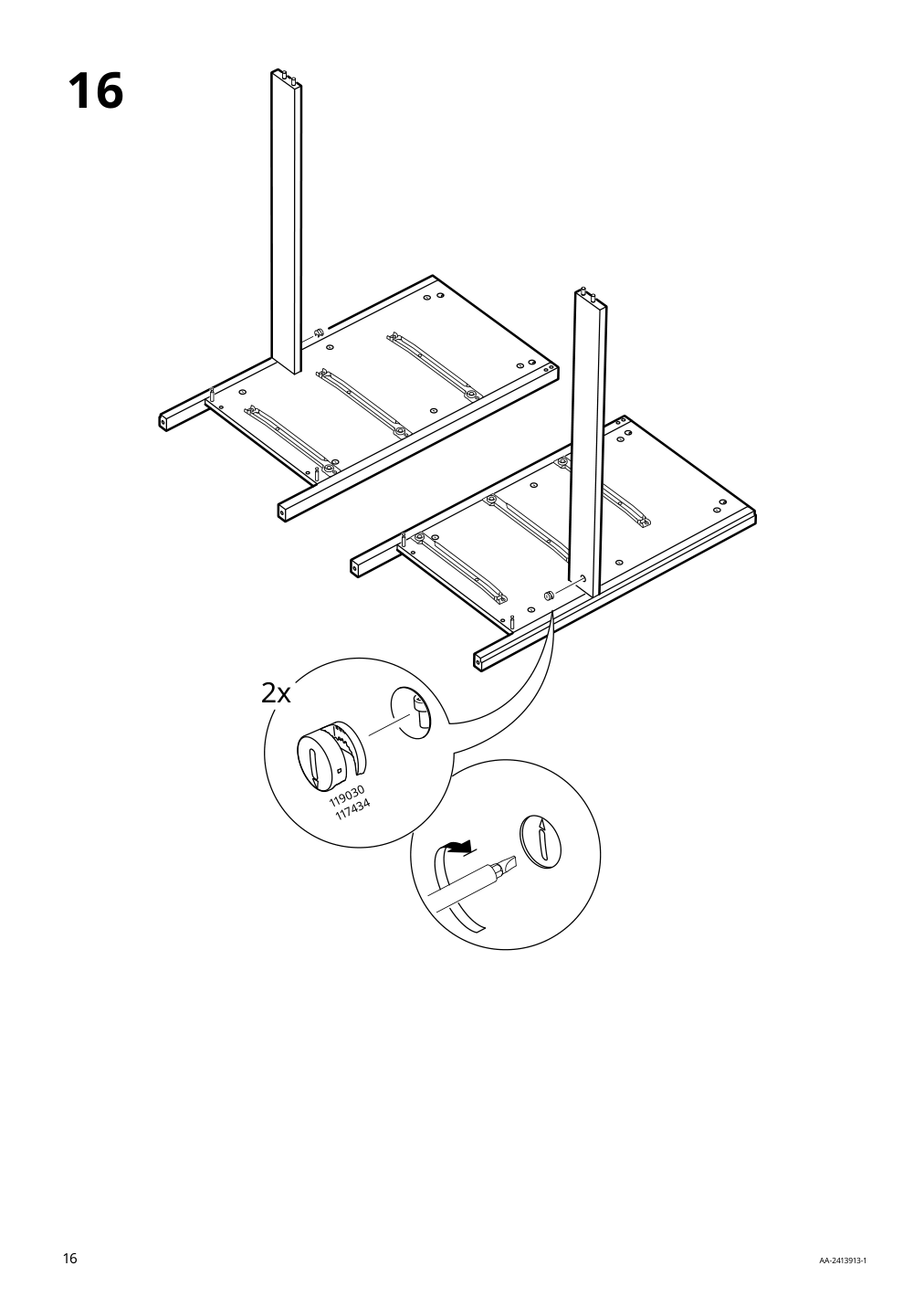 Assembly instructions for IKEA Koppang 6 drawer dresser white | Page 16 - IKEA KOPPANG 6-drawer dresser 103.113.08