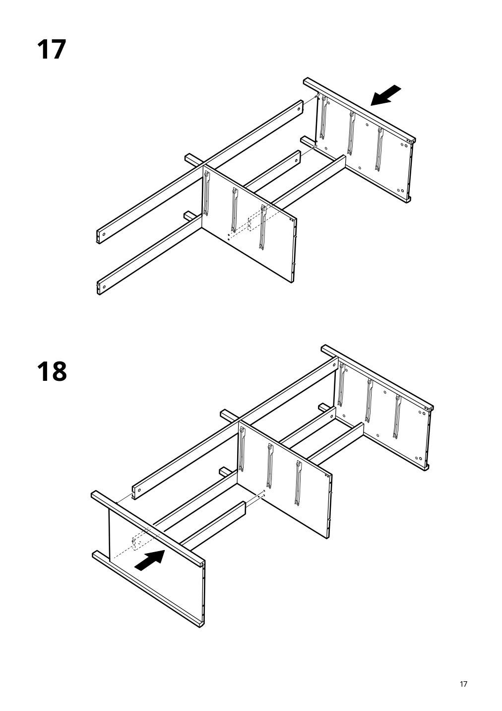 Assembly instructions for IKEA Koppang 6 drawer dresser white | Page 17 - IKEA KOPPANG 6-drawer dresser 103.113.08