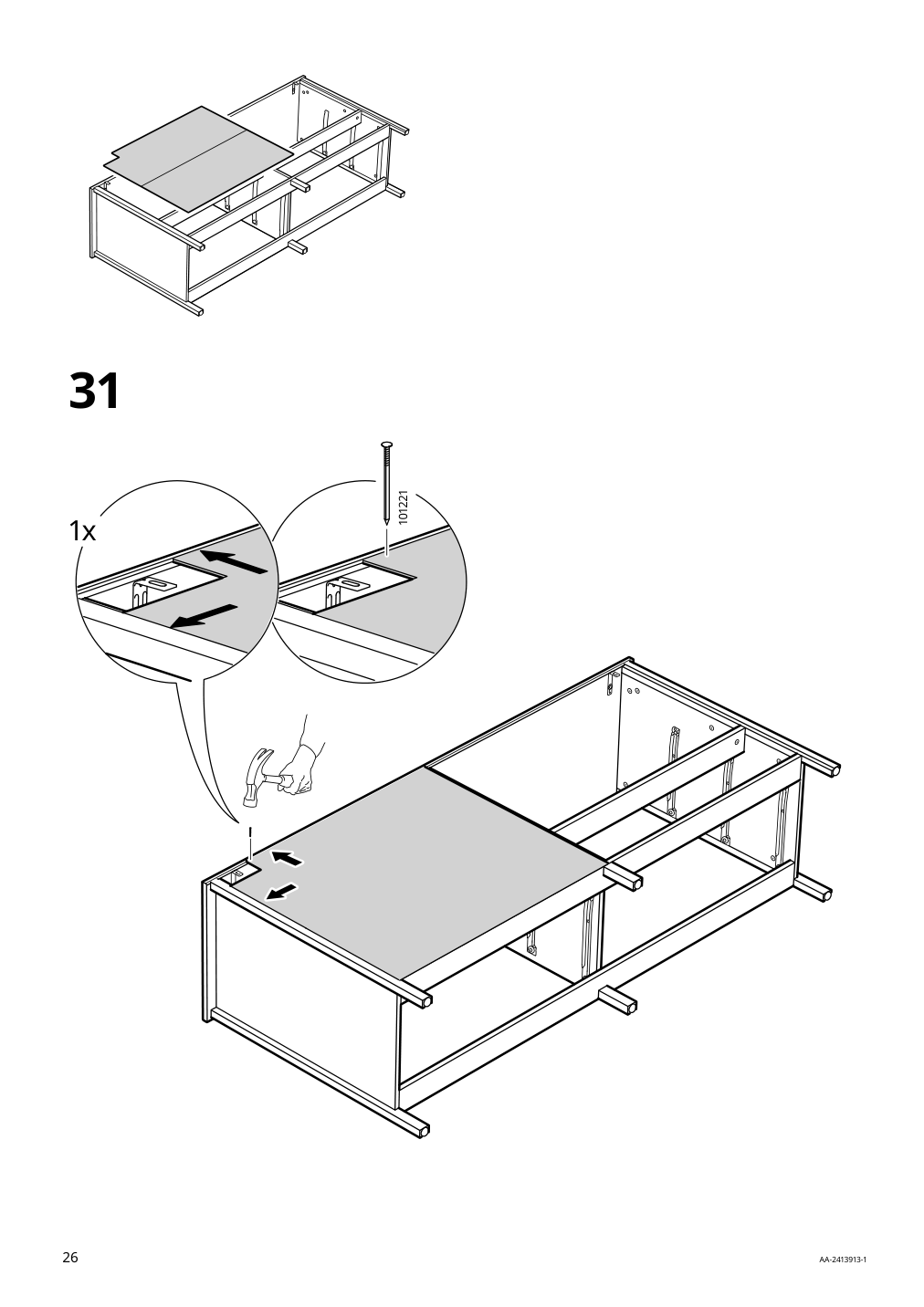 Assembly instructions for IKEA Koppang 6 drawer dresser white | Page 26 - IKEA KOPPANG 6-drawer dresser 103.113.08