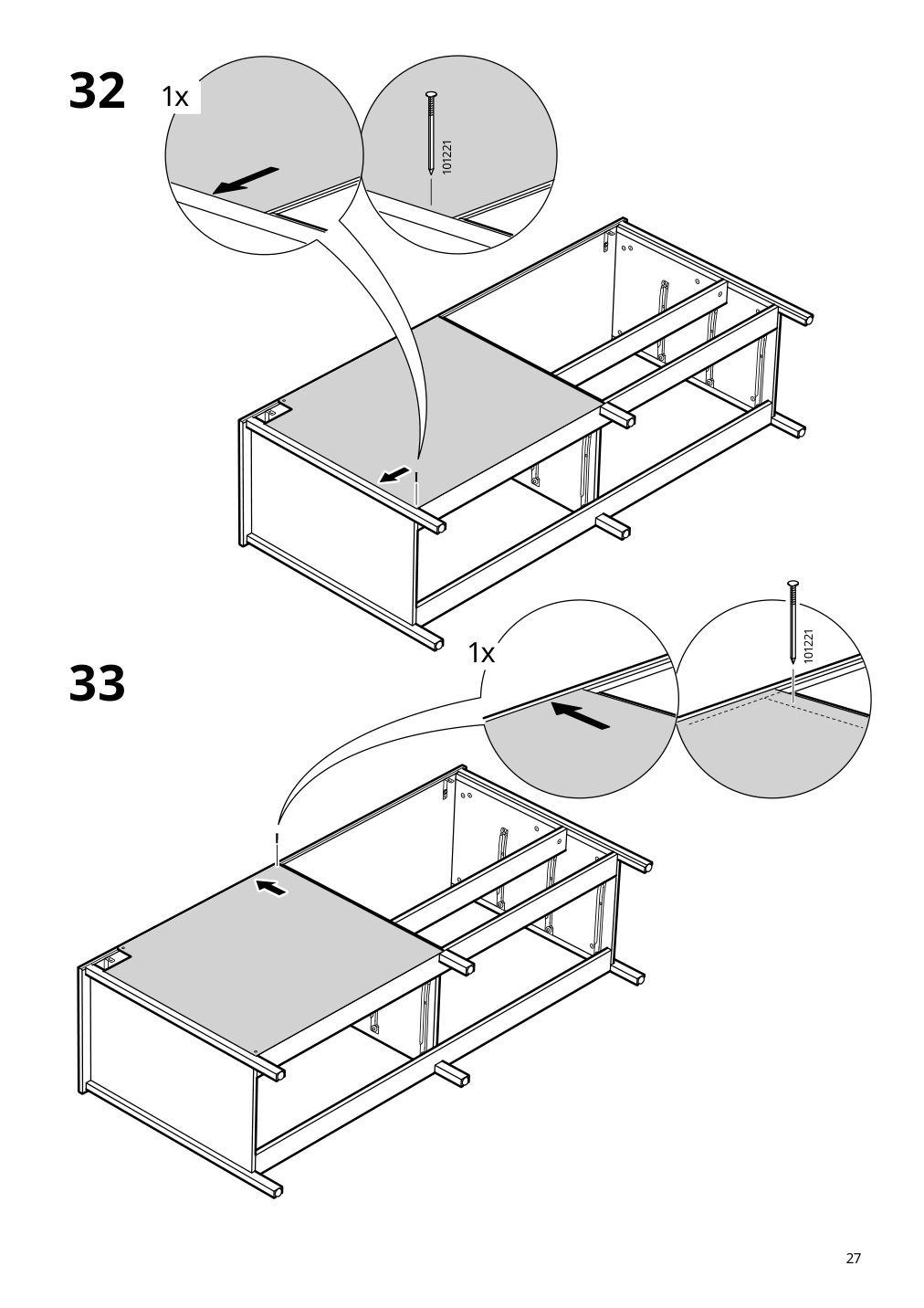 Assembly instructions for IKEA Koppang 6 drawer dresser white | Page 27 - IKEA KOPPANG 6-drawer dresser 103.113.08