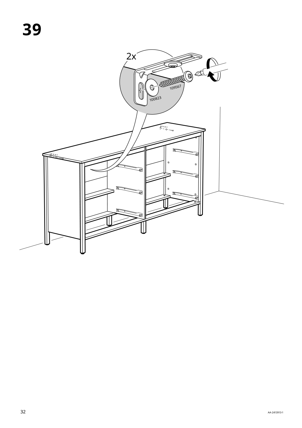 Assembly instructions for IKEA Koppang 6 drawer dresser white | Page 32 - IKEA KOPPANG 6-drawer dresser 103.113.08