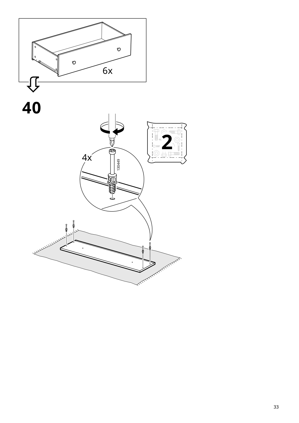 Assembly instructions for IKEA Koppang 6 drawer dresser white | Page 33 - IKEA KOPPANG 6-drawer dresser 103.113.08