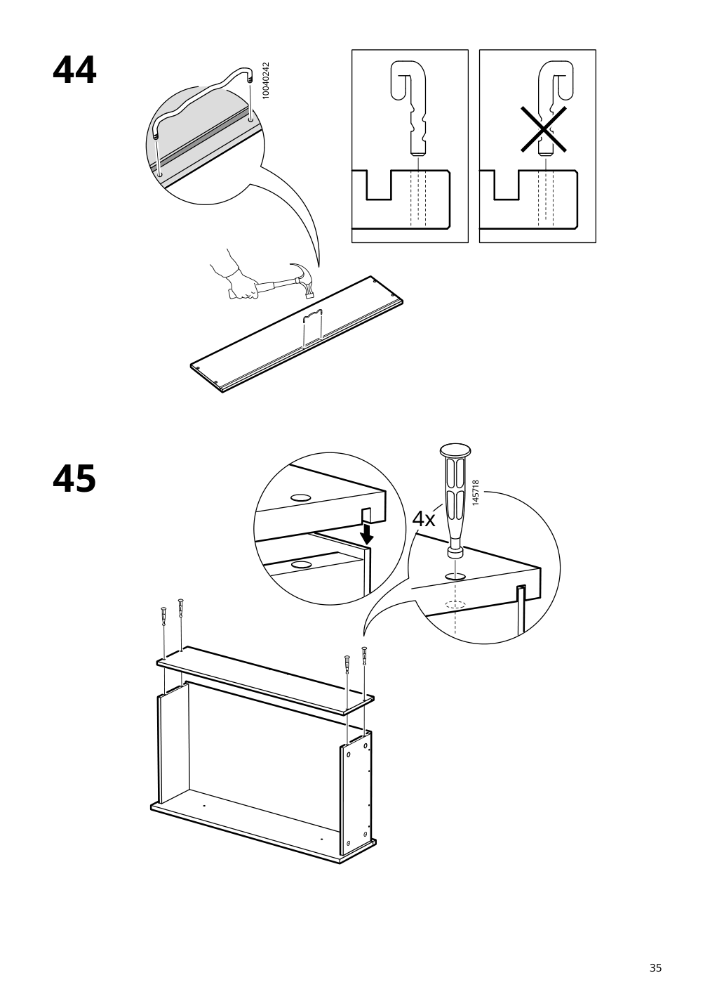 Assembly instructions for IKEA Koppang 6 drawer dresser white | Page 35 - IKEA KOPPANG 6-drawer dresser 103.113.08