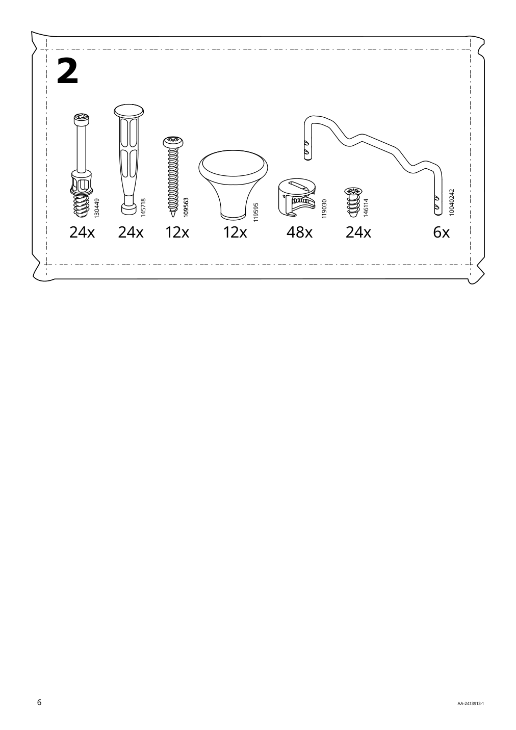 Assembly instructions for IKEA Koppang 6 drawer dresser white | Page 6 - IKEA KOPPANG 6-drawer dresser 103.113.08