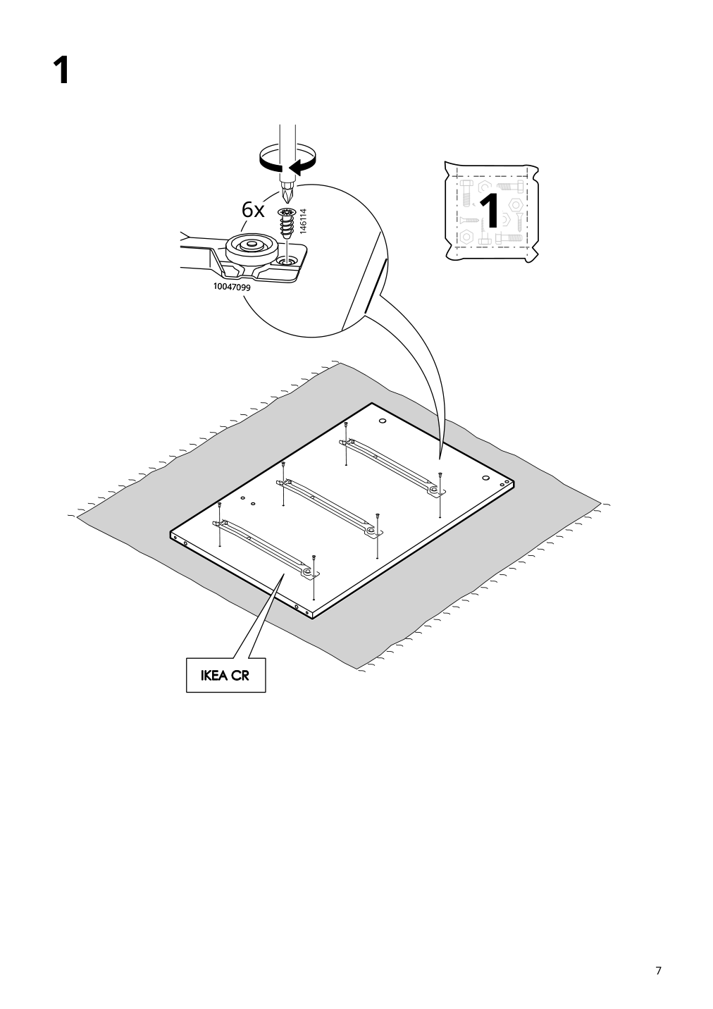 Assembly instructions for IKEA Koppang 6 drawer dresser white | Page 7 - IKEA KOPPANG 6-drawer dresser 103.113.08