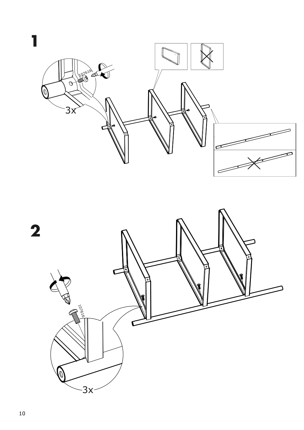 Assembly instructions for IKEA Kornsjoe shelf unit black | Page 10 - IKEA KORNSJÖ shelf unit 504.554.13