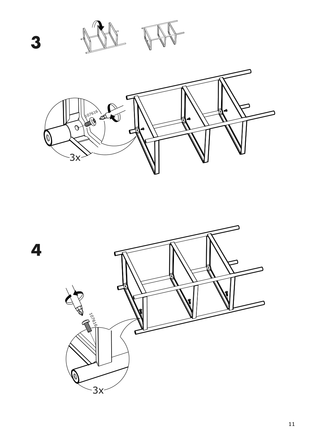 Assembly instructions for IKEA Kornsjoe shelf unit black | Page 11 - IKEA KORNSJÖ shelf unit 504.554.13