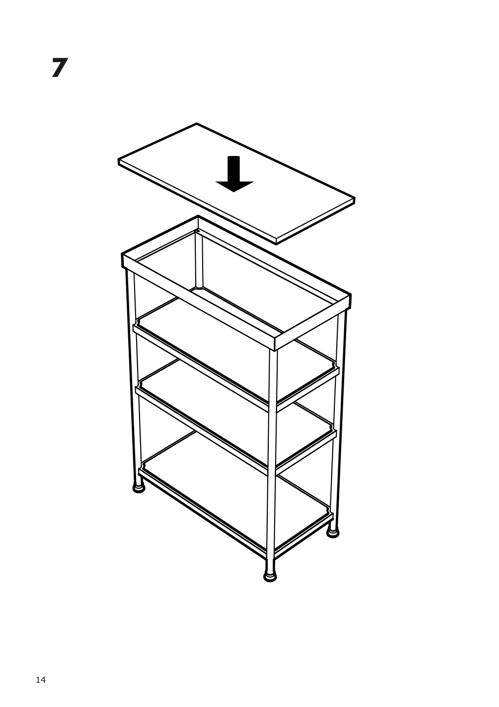 Assembly instructions for IKEA Kornsjoe shelf unit black | Page 14 - IKEA KORNSJÖ shelf unit 504.554.13