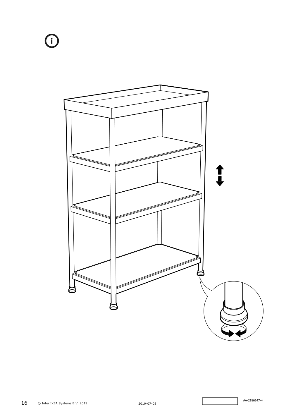 Assembly instructions for IKEA Kornsjoe shelf unit black | Page 16 - IKEA KORNSJÖ shelf unit 504.554.13