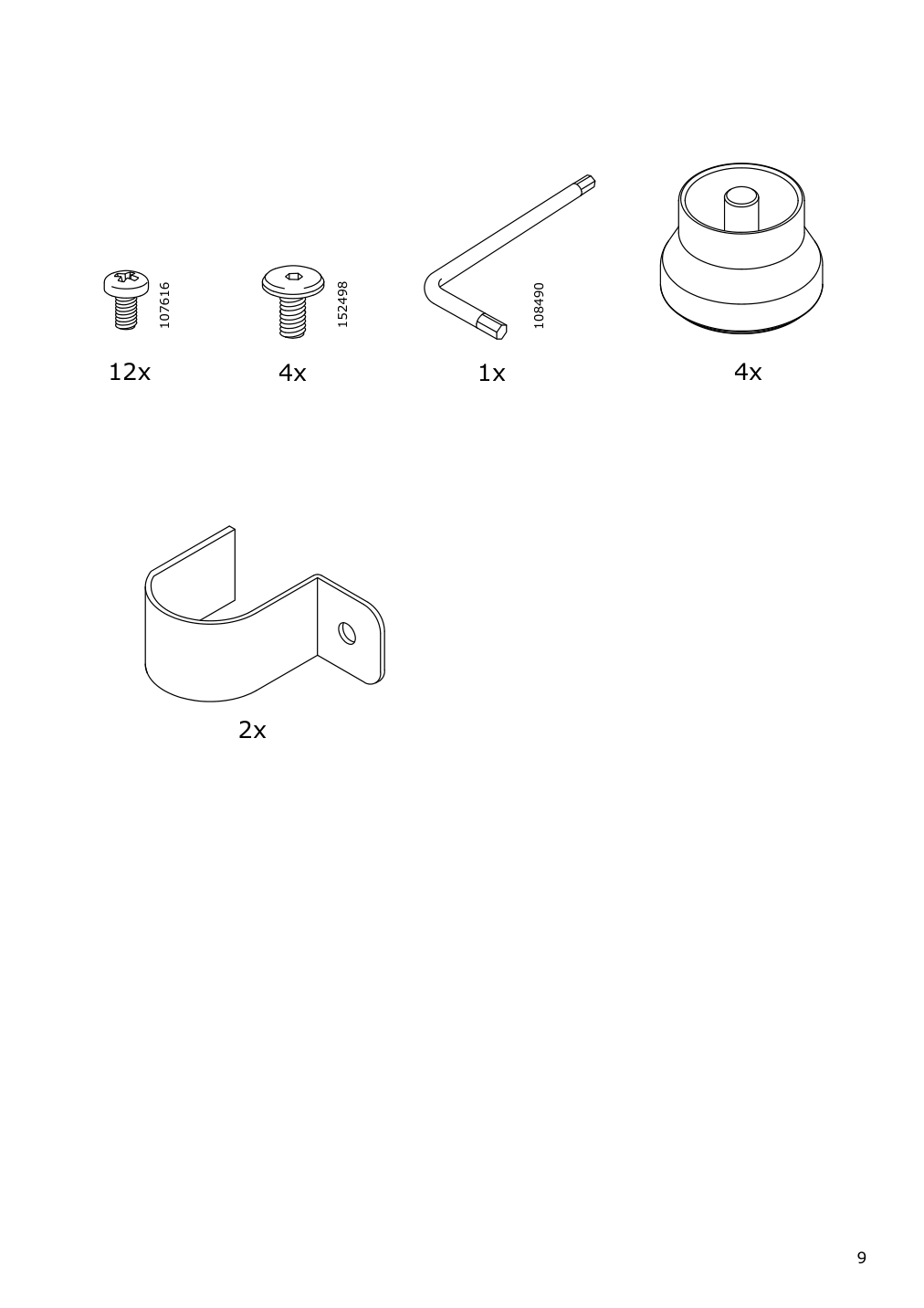 Assembly instructions for IKEA Kornsjoe shelf unit black | Page 9 - IKEA KORNSJÖ shelf unit 504.554.13