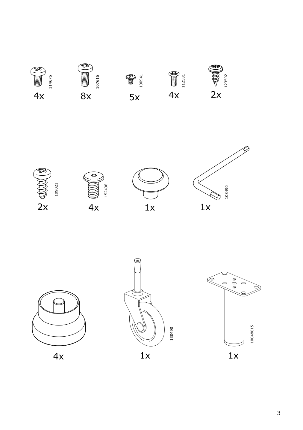 Assembly instructions for IKEA Kornsjoe storage bench black | Page 3 - IKEA KORNSJÖ storage bench 904.715.81