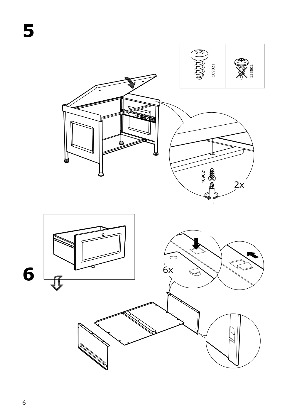 Assembly instructions for IKEA Kornsjoe storage bench black | Page 6 - IKEA KORNSJÖ storage bench 904.715.81