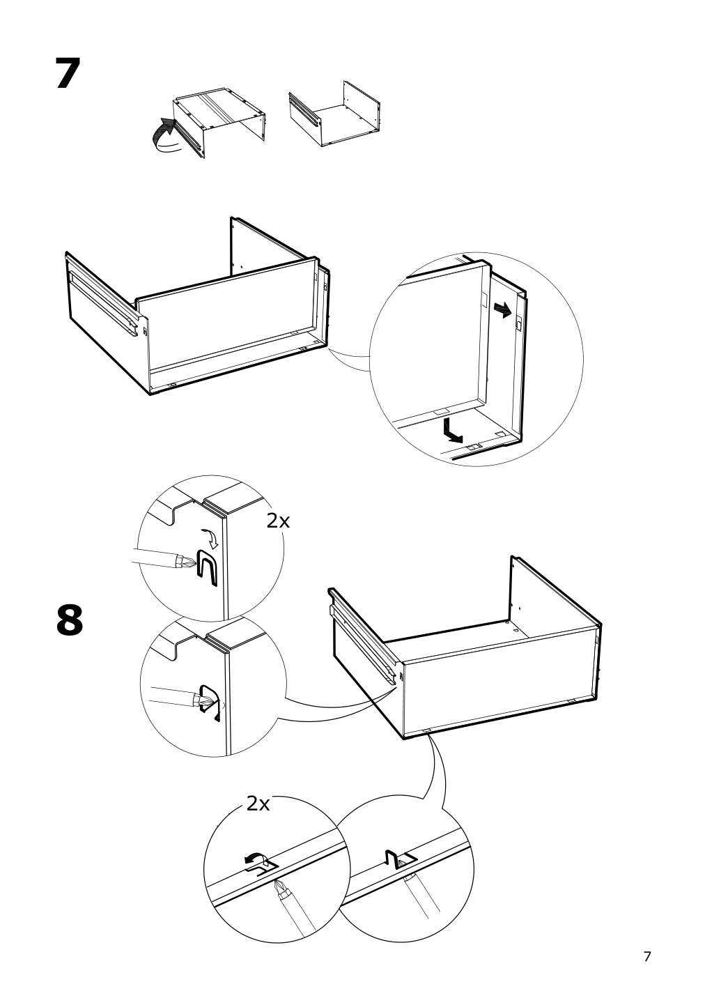 Assembly instructions for IKEA Kornsjoe storage bench black | Page 7 - IKEA KORNSJÖ storage bench 904.715.81