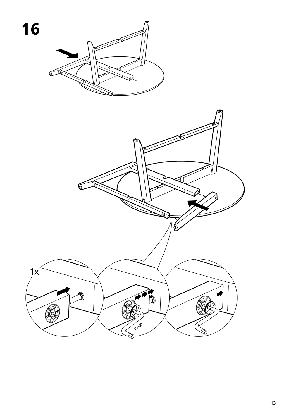 Assembly instructions for IKEA Kragsta coffee table white | Page 13 - IKEA KRAGSTA coffee table 202.866.38