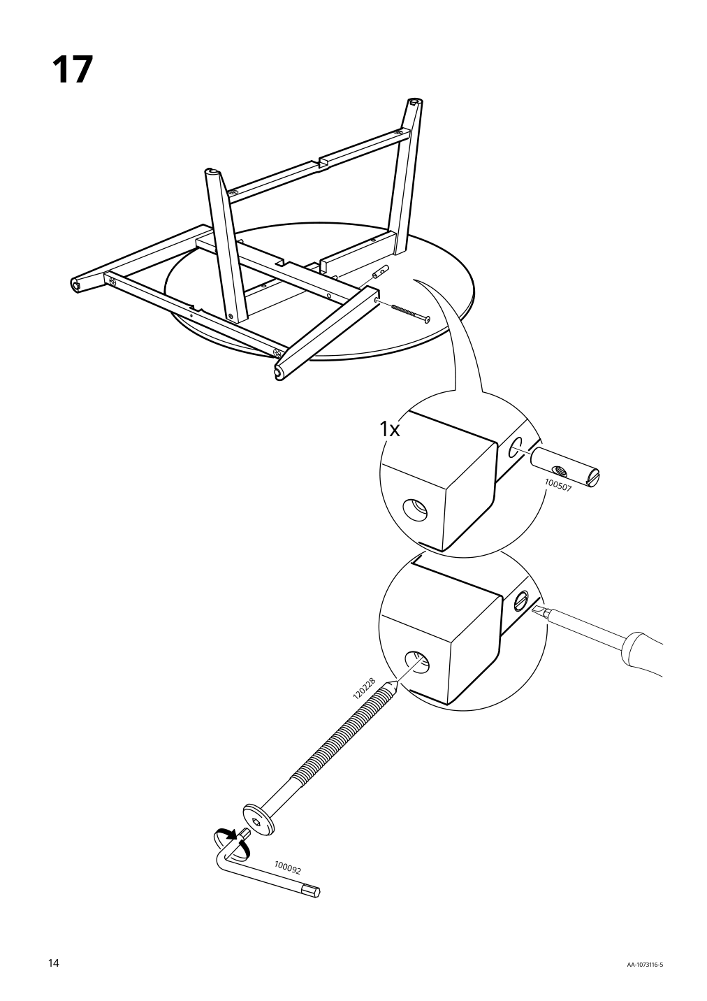 Assembly instructions for IKEA Kragsta coffee table white | Page 14 - IKEA KRAGSTA coffee table 202.866.38