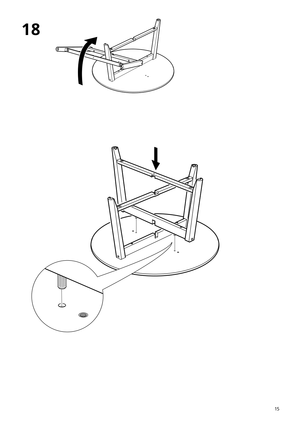 Assembly instructions for IKEA Kragsta coffee table white | Page 15 - IKEA KRAGSTA coffee table 202.866.38