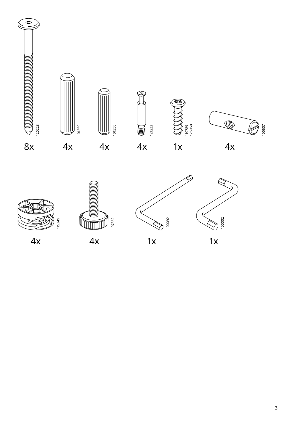 Assembly instructions for IKEA Kragsta coffee table white | Page 3 - IKEA KRAGSTA coffee table 202.866.38