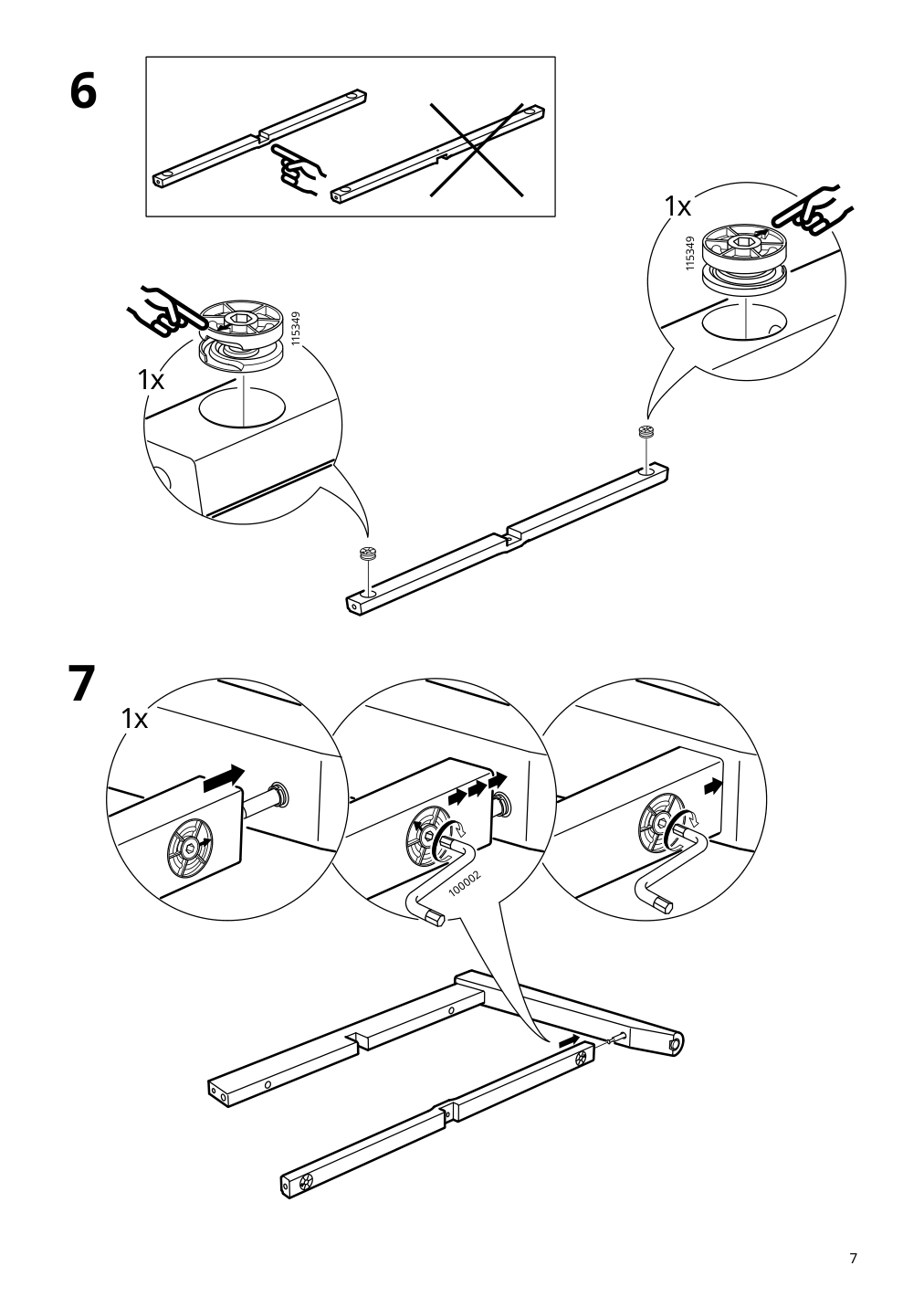 Assembly instructions for IKEA Kragsta coffee table white | Page 7 - IKEA KRAGSTA coffee table 202.866.38