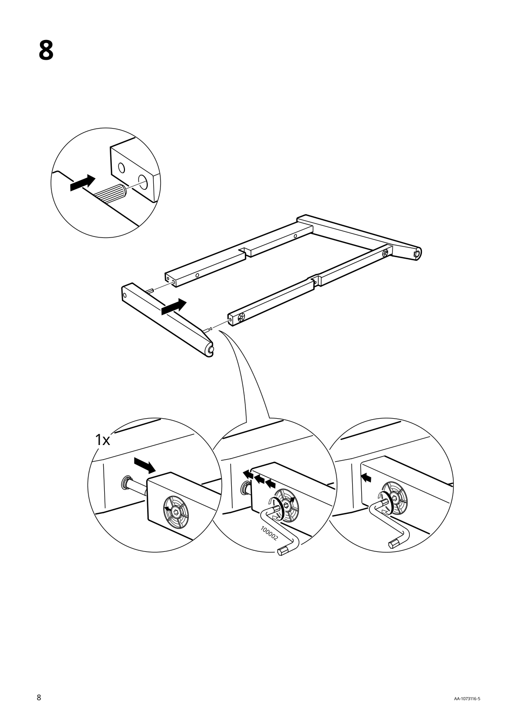 Assembly instructions for IKEA Kragsta coffee table white | Page 8 - IKEA KRAGSTA coffee table 202.866.38