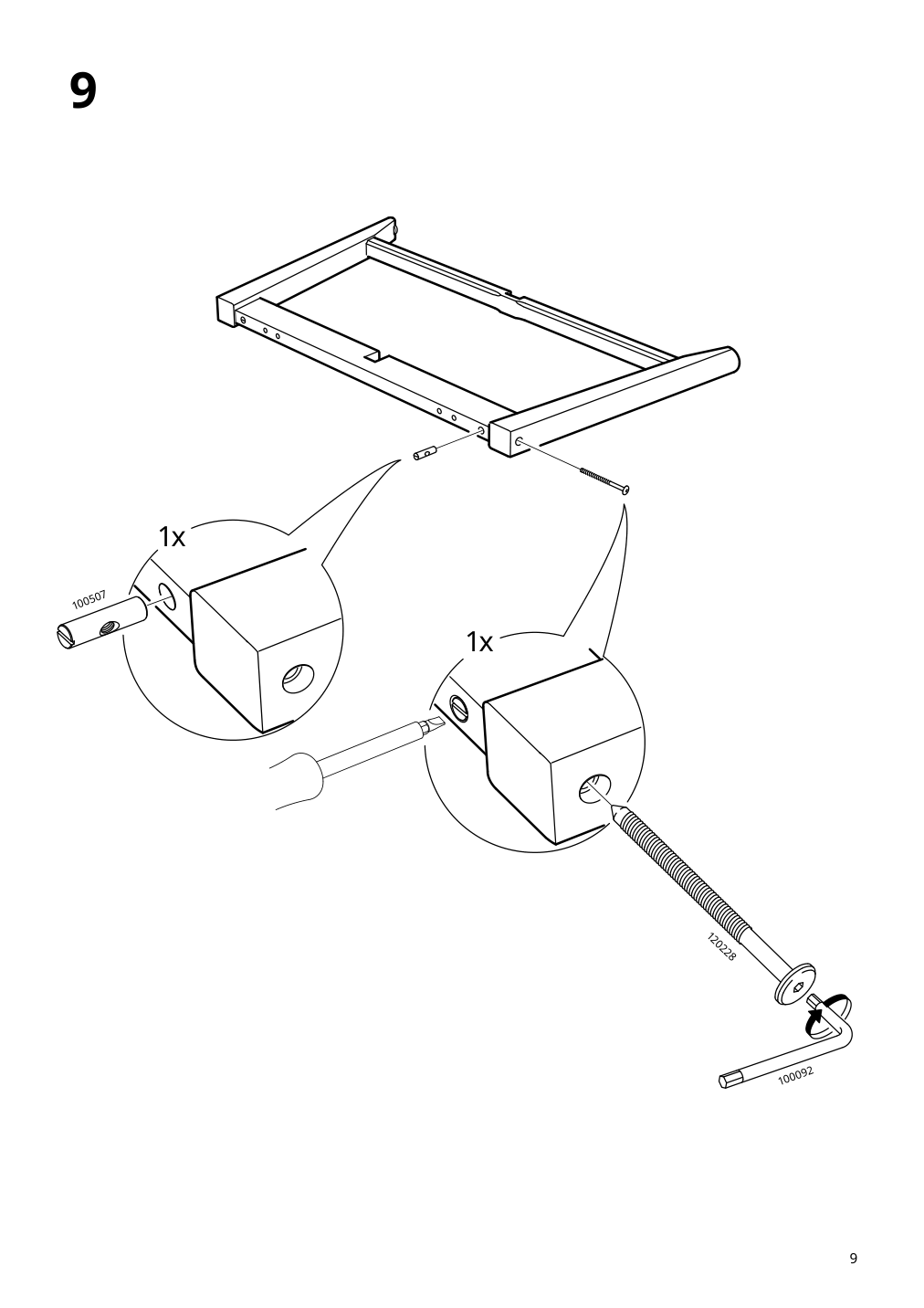 Assembly instructions for IKEA Kragsta coffee table white | Page 9 - IKEA KRAGSTA coffee table 202.866.38