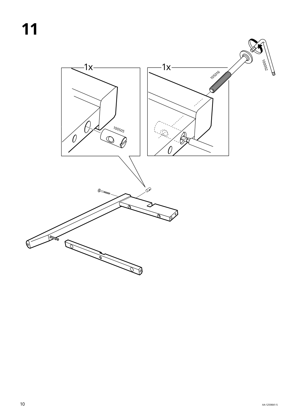 Assembly instructions for IKEA Kragsta nesting tables set of 2 white | Page 10 - IKEA KRAGSTA nesting tables, set of 2 202.998.29