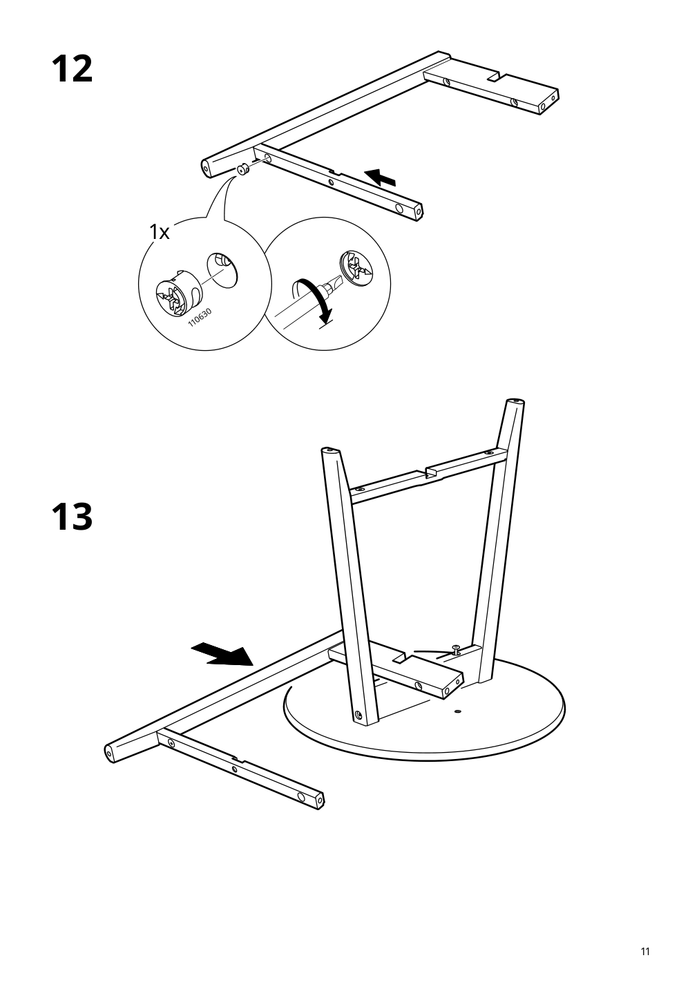 Assembly instructions for IKEA Kragsta nesting tables set of 2 white | Page 11 - IKEA KRAGSTA nesting tables, set of 2 202.998.29