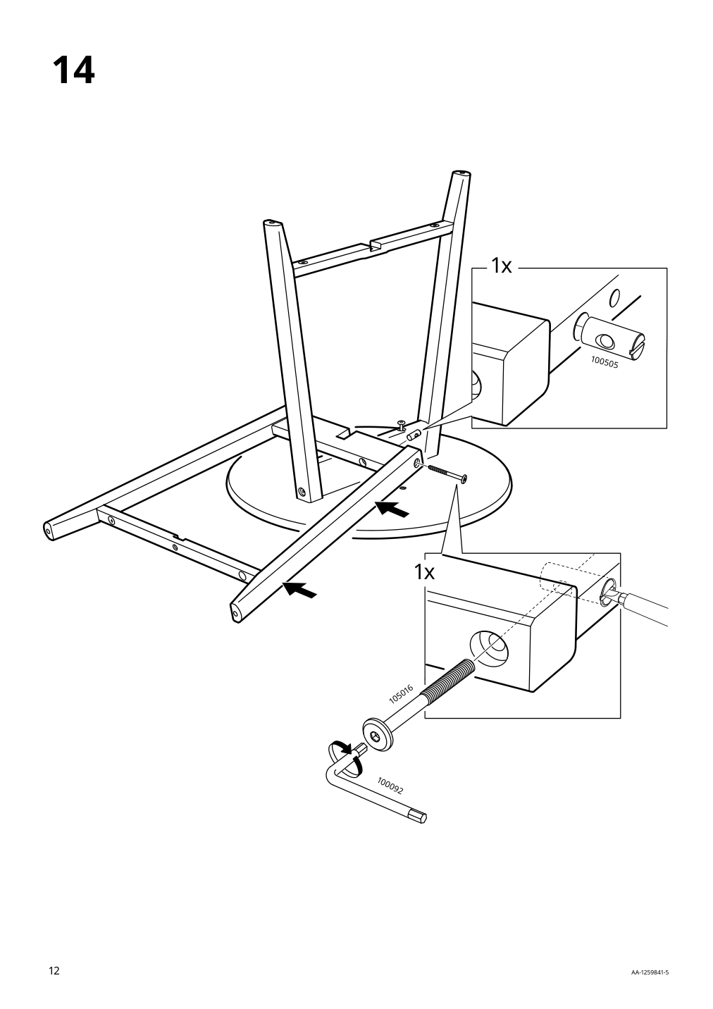 Assembly instructions for IKEA Kragsta nesting tables set of 2 white | Page 12 - IKEA KRAGSTA nesting tables, set of 2 202.998.29