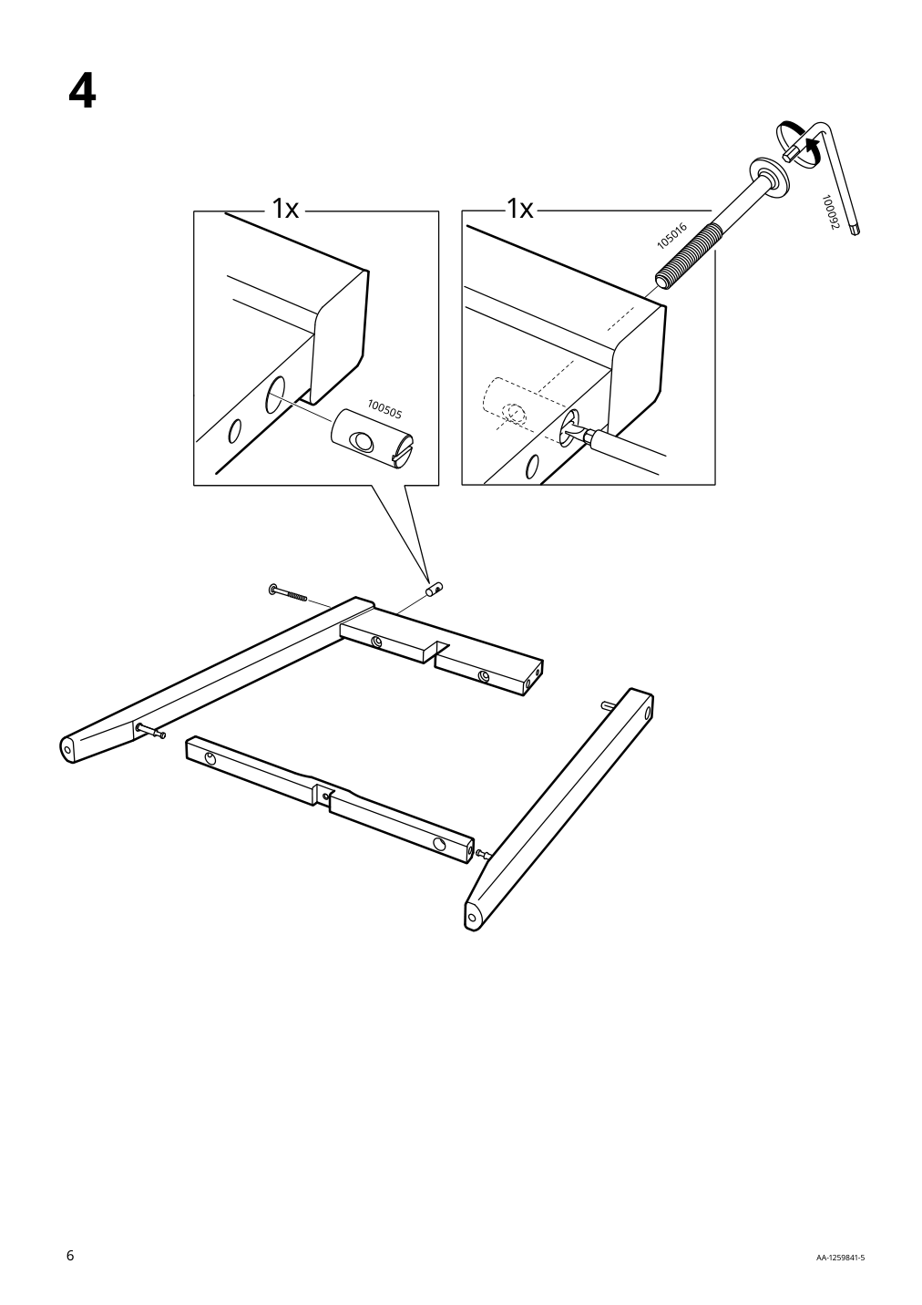 Assembly instructions for IKEA Kragsta nesting tables set of 2 white | Page 6 - IKEA KRAGSTA nesting tables, set of 2 202.998.29