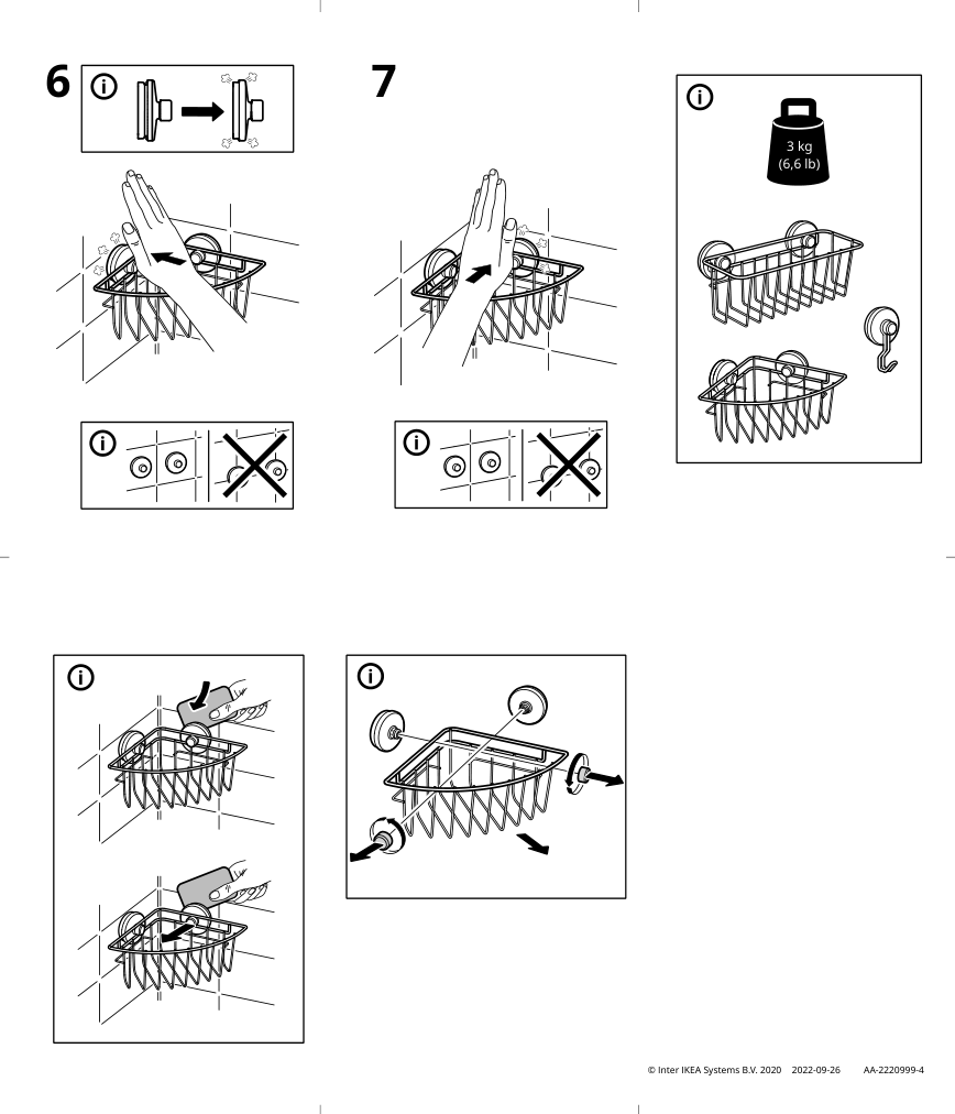 Assembly instructions for IKEA Krokfjorden hook with suction cup zinc plated | Page 2 - IKEA KROKFJORDEN hook with suction cup 704.539.98