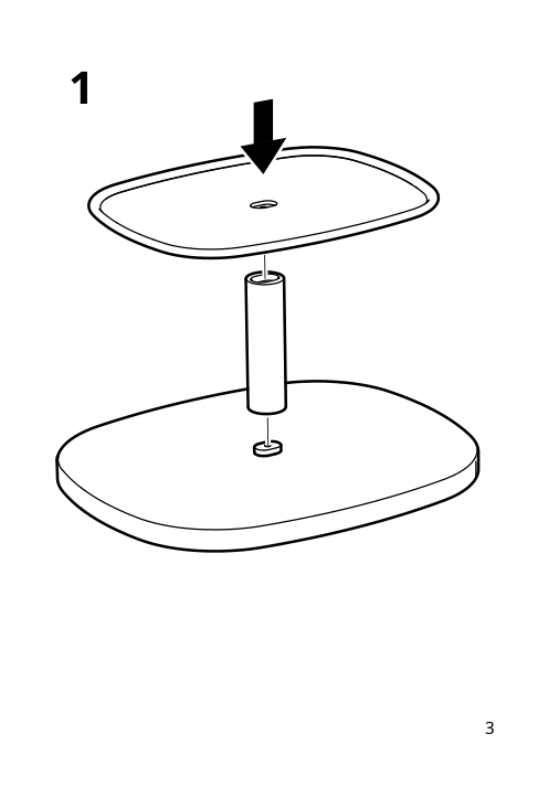 Assembly instructions for IKEA Krustistel serving stand bamboo turquoise | Page 3 - IKEA KRUSTISTEL serving stand 505.857.87