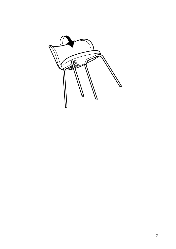 Assembly instructions for IKEA Krylbo chair tonerud dark beige | Page 7 - IKEA LISABO / KRYLBO table and 6 chairs 395.363.26