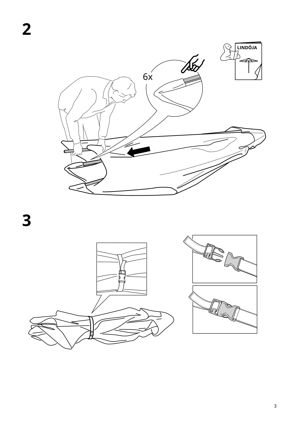 Assembly instructions for IKEA Kuggoe umbrella frame tilting gray | Page 3 - IKEA KUGGÖ / VÅRHOLMEN umbrella with base 093.247.07