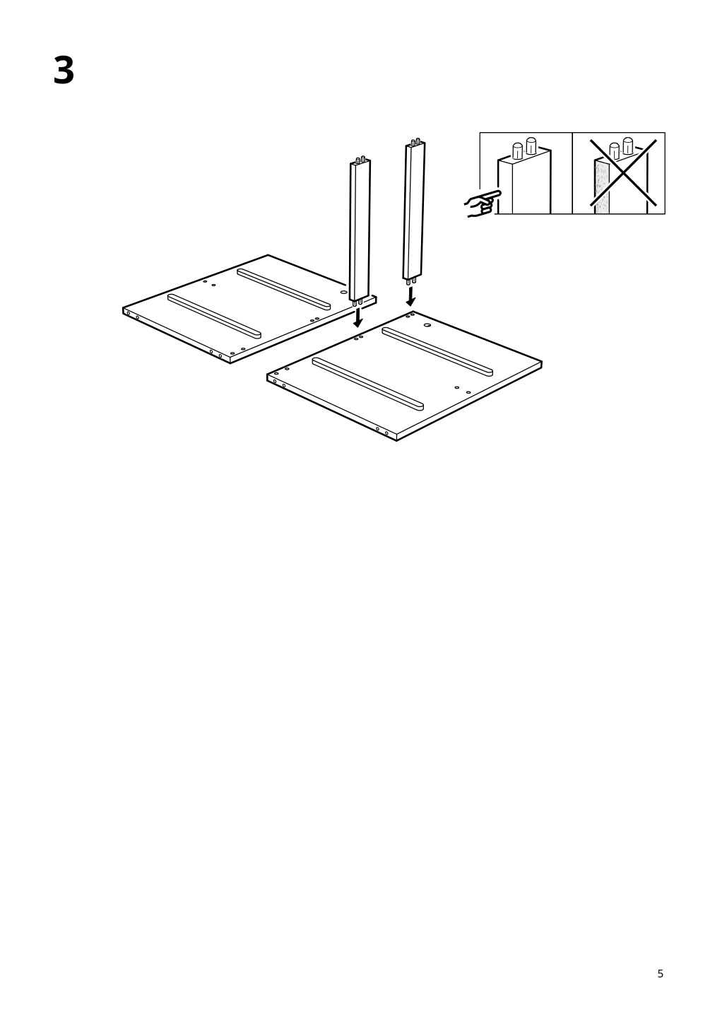 Assembly instructions for IKEA Kullen 2 drawer chest black brown | Page 5 - IKEA KULLEN 2-drawer chest 603.221.30