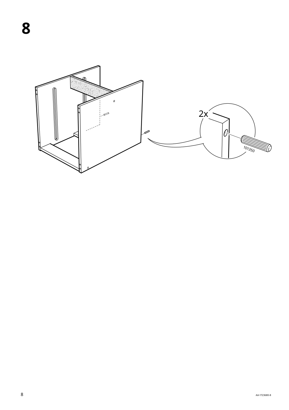 Assembly instructions for IKEA Kullen 2 drawer chest black brown | Page 8 - IKEA KULLEN 2-drawer chest 603.221.30