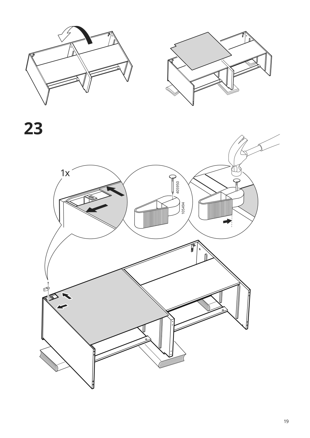 Assembly instructions for IKEA Kullen 6 drawer dresser white | Page 19 - IKEA KULLEN 6-drawer dresser 903.092.45