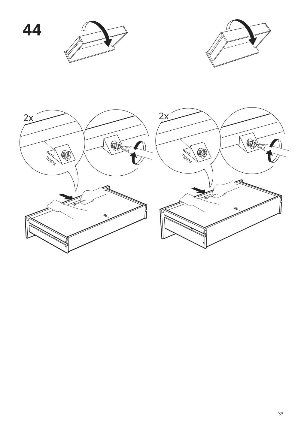 Assembly instructions for IKEA Kullen 6 drawer dresser white | Page 33 - IKEA KULLEN 6-drawer dresser 903.092.45