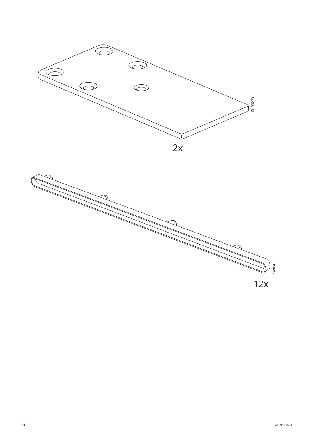 Assembly instructions for IKEA Kullen 6 drawer dresser white | Page 6 - IKEA KULLEN 6-drawer dresser 903.092.45