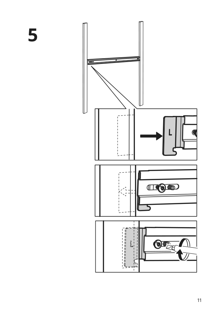 Assembly instructions for IKEA Kungsfors magnetic knife rack stainless steel | Page 11 - IKEA KUNGSFORS magnetic knife rack 403.349.21