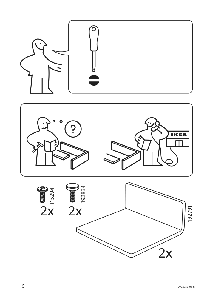 Assembly instructions for IKEA Kungsfors magnetic knife rack stainless steel | Page 6 - IKEA KUNGSFORS magnetic knife rack 403.349.21