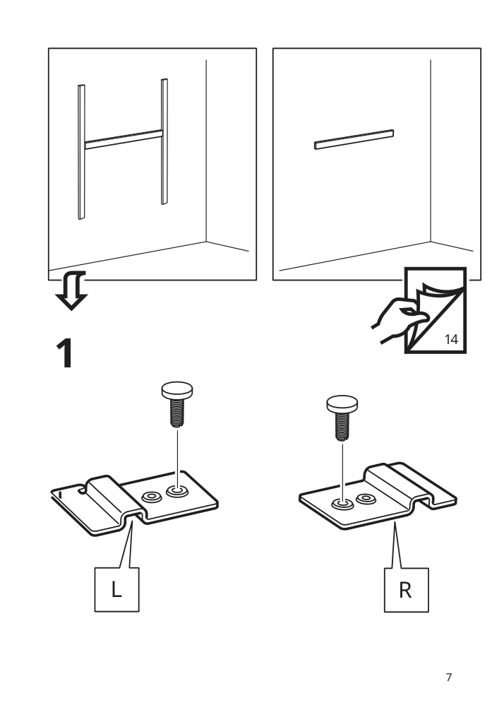 Assembly instructions for IKEA Kungsfors magnetic knife rack stainless steel | Page 7 - IKEA KUNGSFORS magnetic knife rack 403.349.21