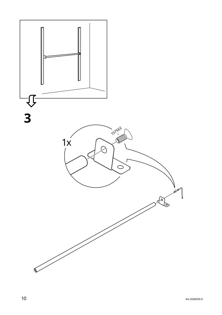 Assembly instructions for IKEA Kungsfors rail stainless steel | Page 10 - IKEA KUNGSFORS rail 403.349.16