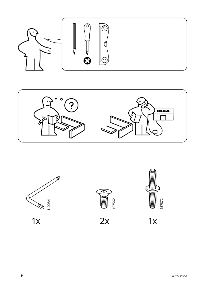 Assembly instructions for IKEA Kungsfors rail stainless steel | Page 6 - IKEA KUNGSFORS suspension rail w shelves and rail 593.083.28