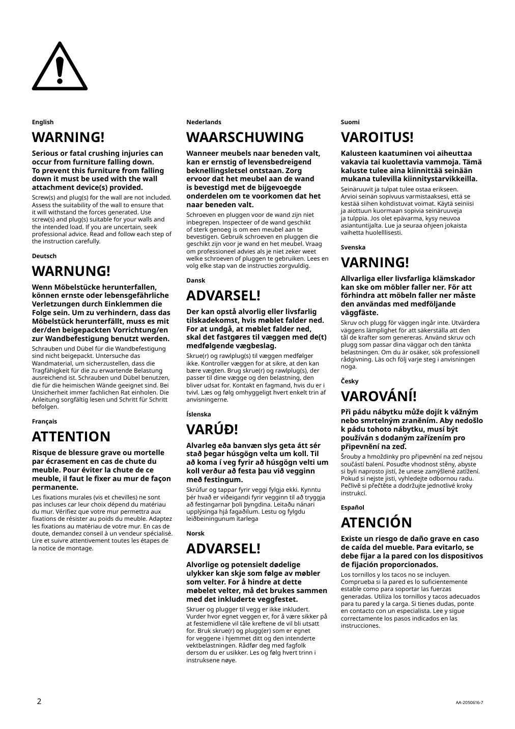 Assembly instructions for IKEA Kungsfors shelf stainless steel | Page 2 - IKEA KUNGSFORS shelf 503.349.25